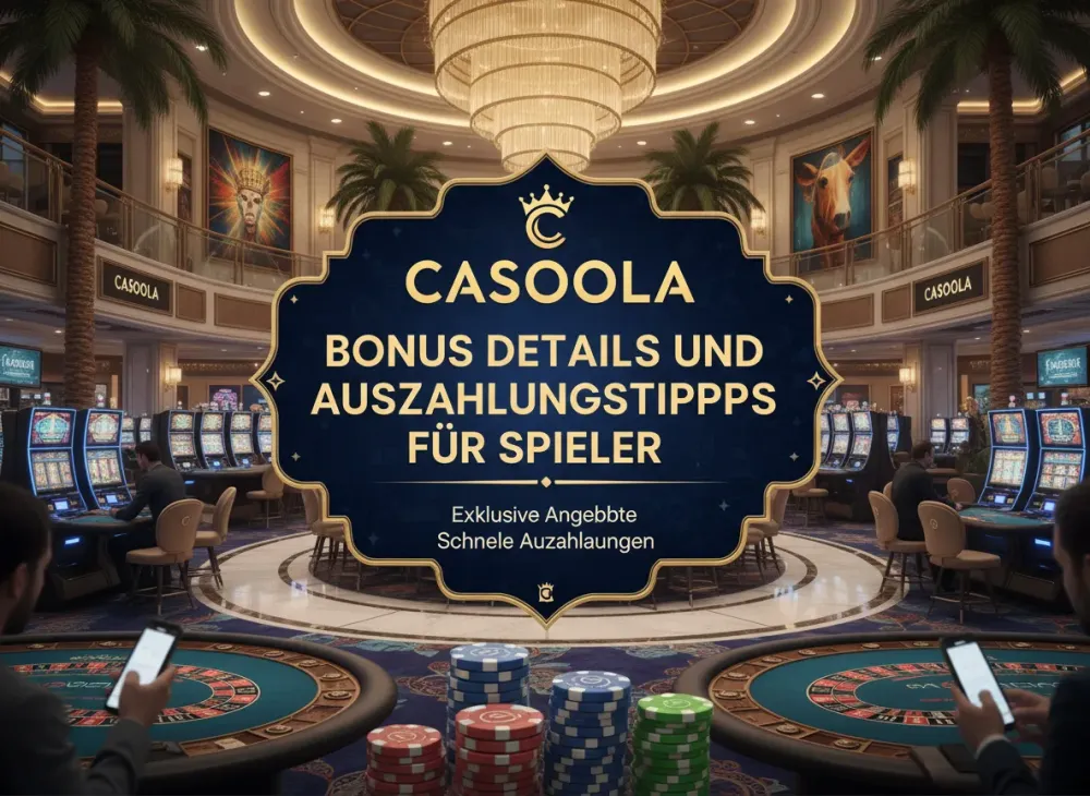 Casoola bonus Details und Auszahlungstipps für Spieler